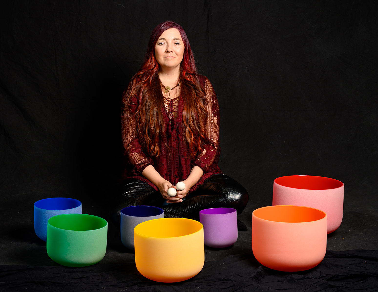 Crystal singing bowl for peaceful sound therapy